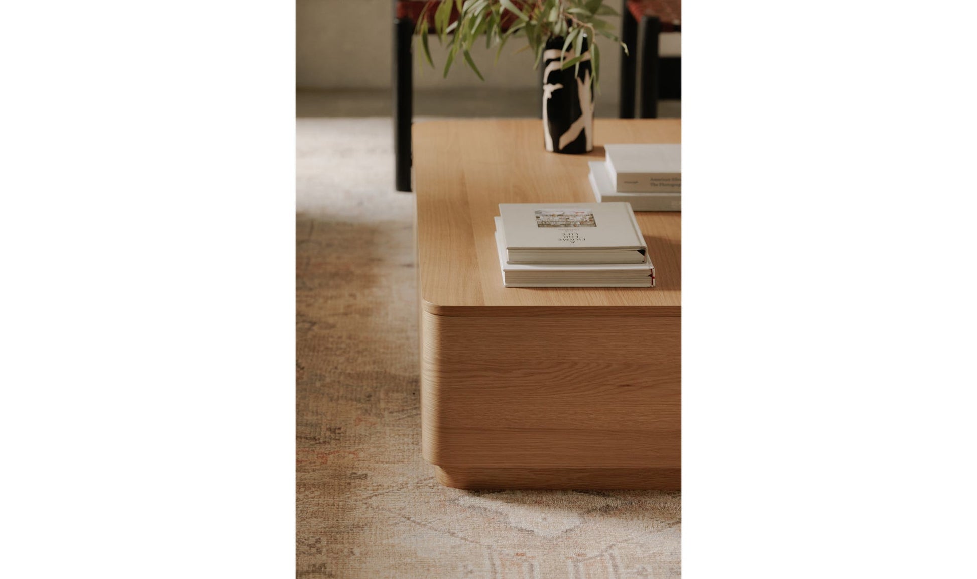 Round Off Coffee Table Natural Oak by Moe's Home Collection - view 7