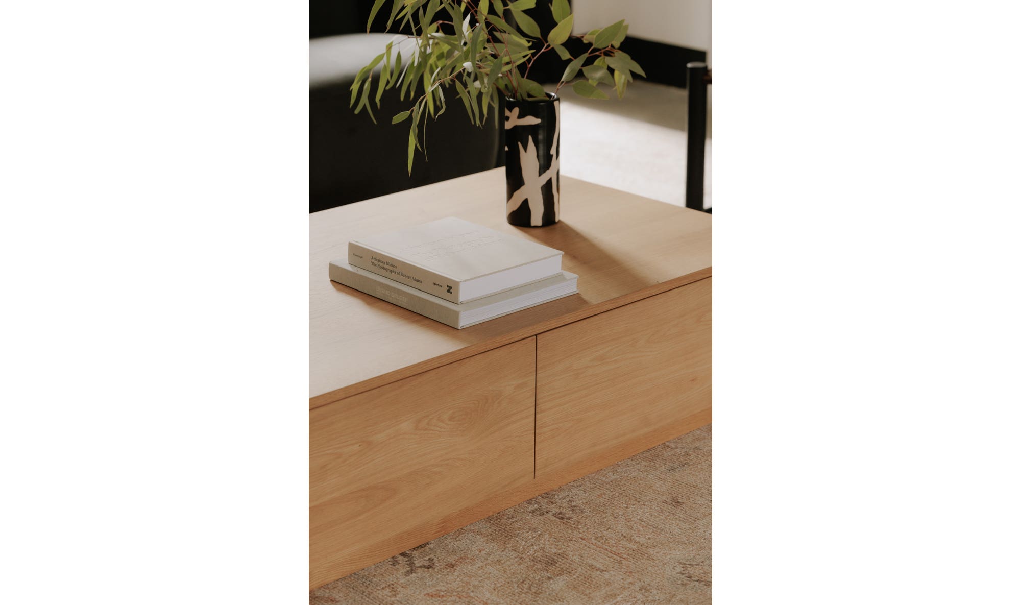 Round Off Coffee Table Natural Oak by Moe's Home Collection - view 8