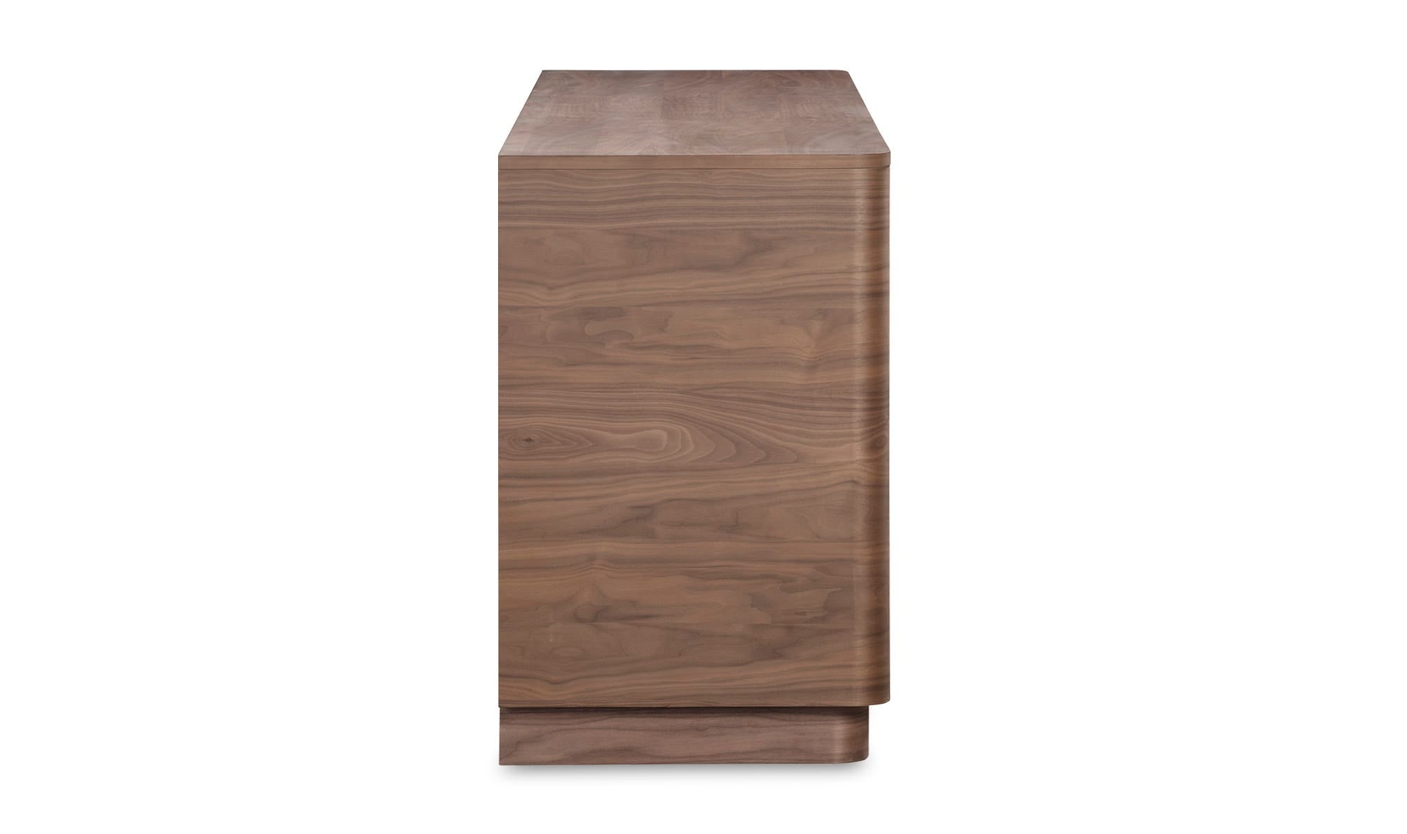 Round Off Sideboard Walnut Brown by Moe's Home Collection - view 9