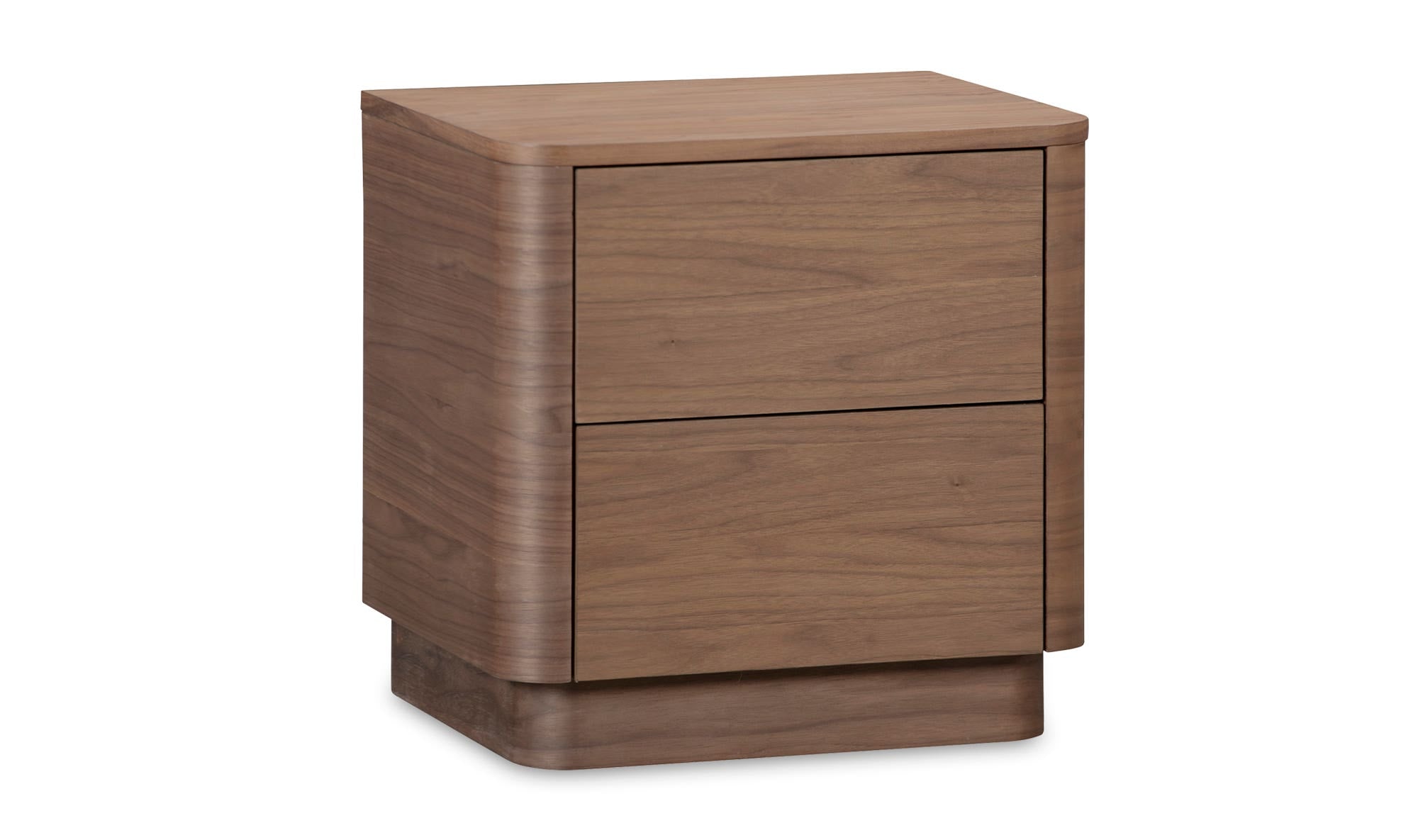 Round Off Tall Nightstand Walnut Brown by Moe's Home Collection - view 6