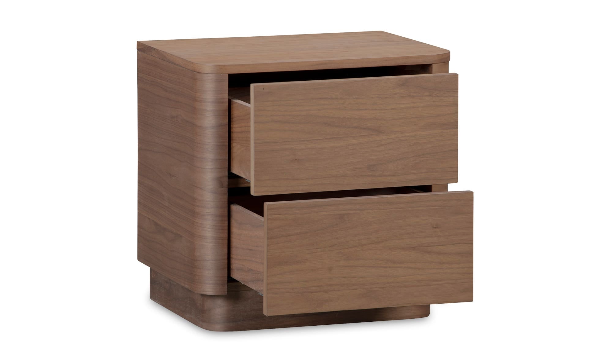 Round Off Tall Nightstand Walnut Brown by Moe's Home Collection - view 9