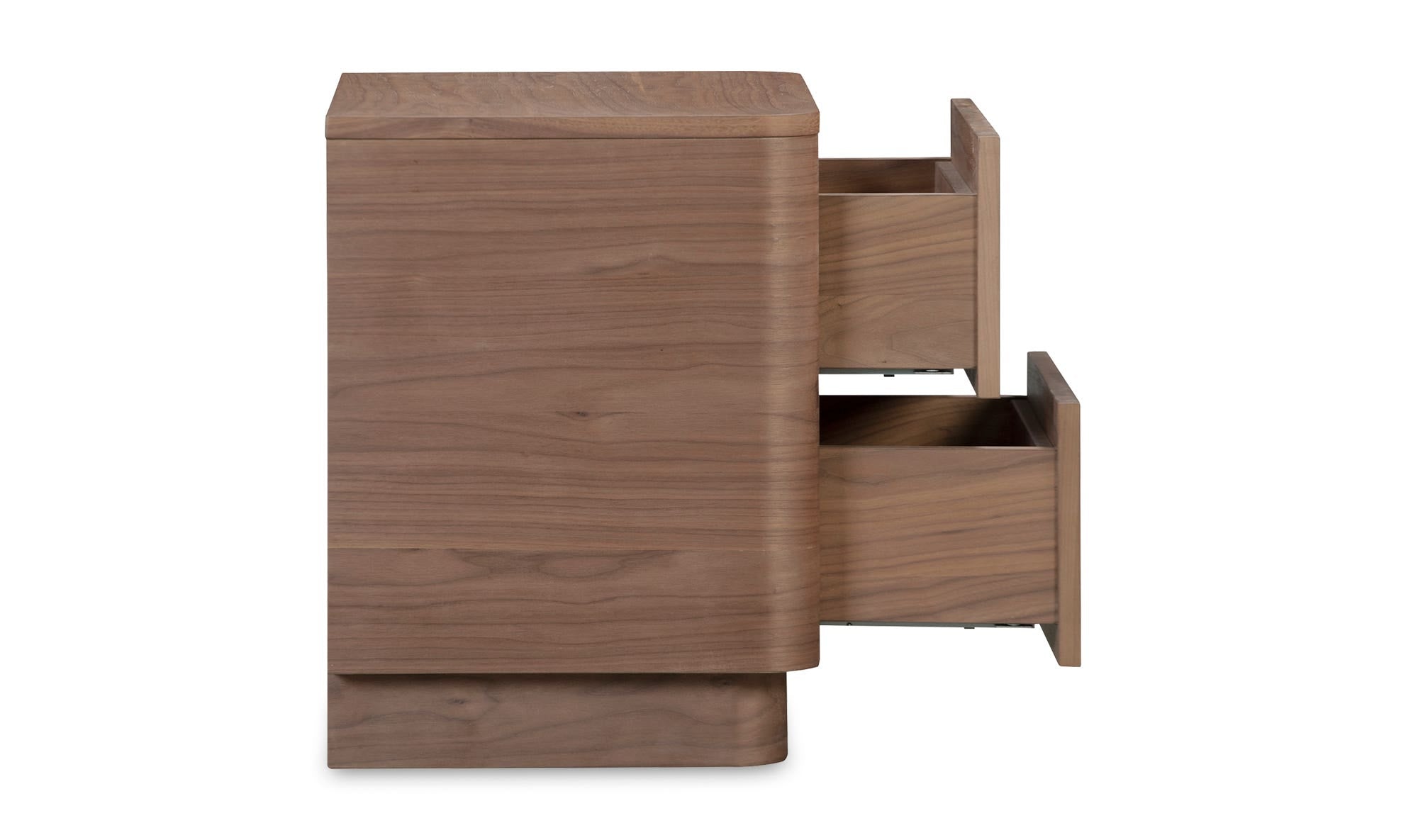 Round Off Tall Nightstand Walnut Brown by Moe's Home Collection - view 10