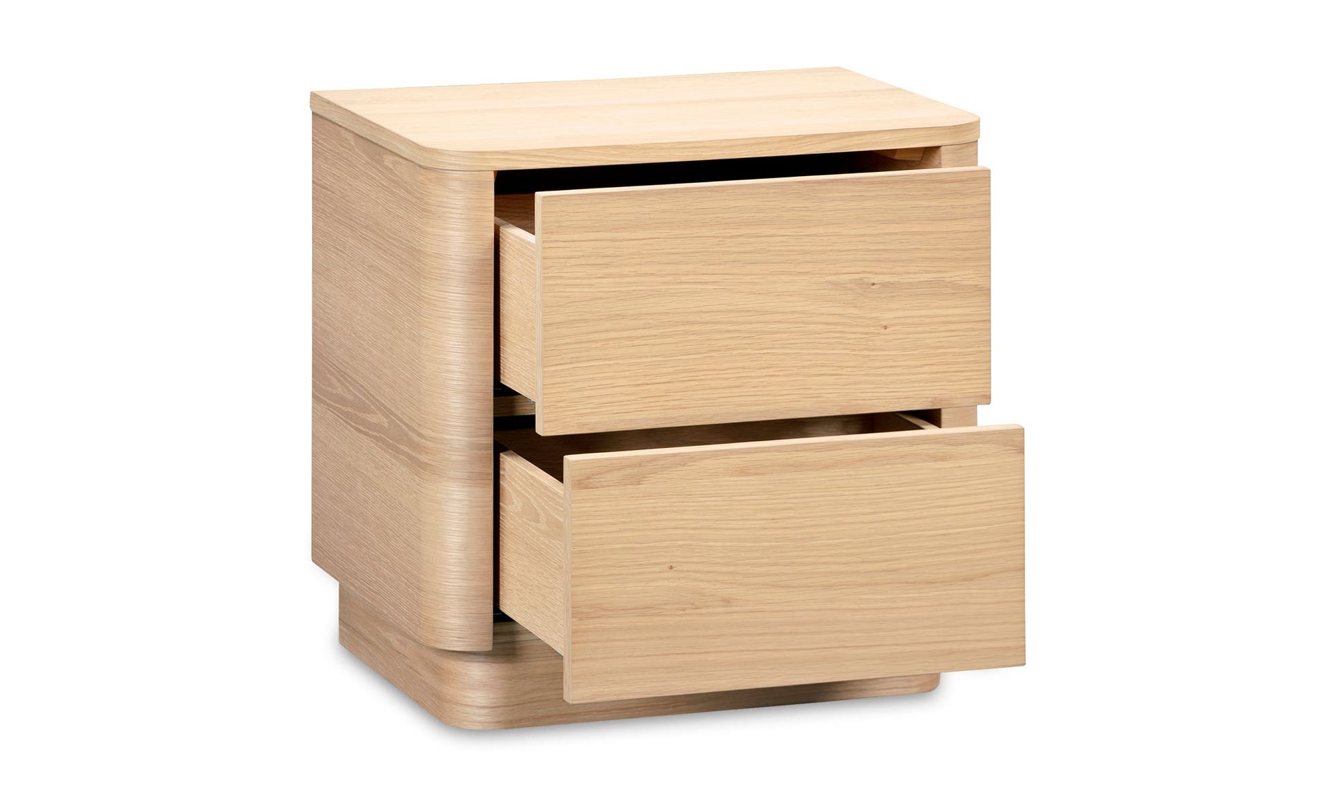 Round Off Tall Nightstand Natural Oak by Moe's Home Collection - view 10
