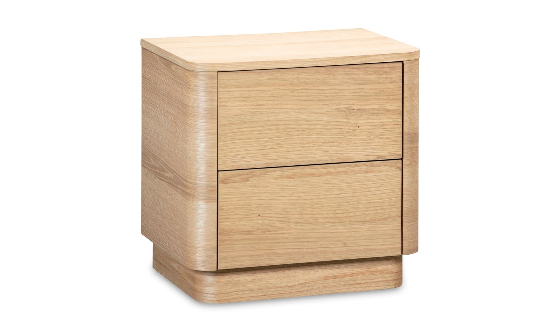 Round Off Tall Nightstand Natural Oak by Moe's Home Collection - view 9