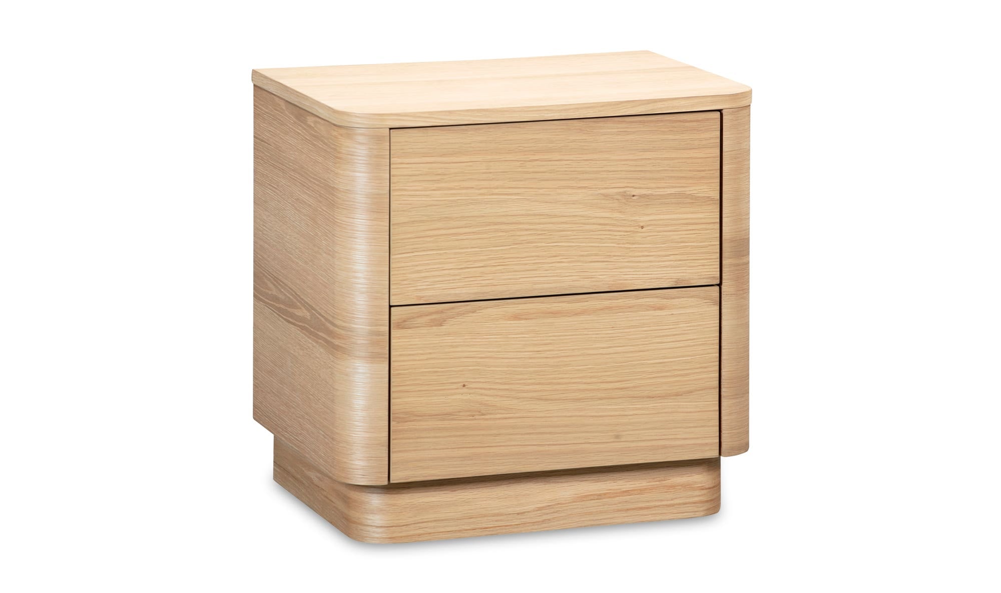 Round Off Tall Nightstand Natural Oak by Moe's Home Collection - view 9
