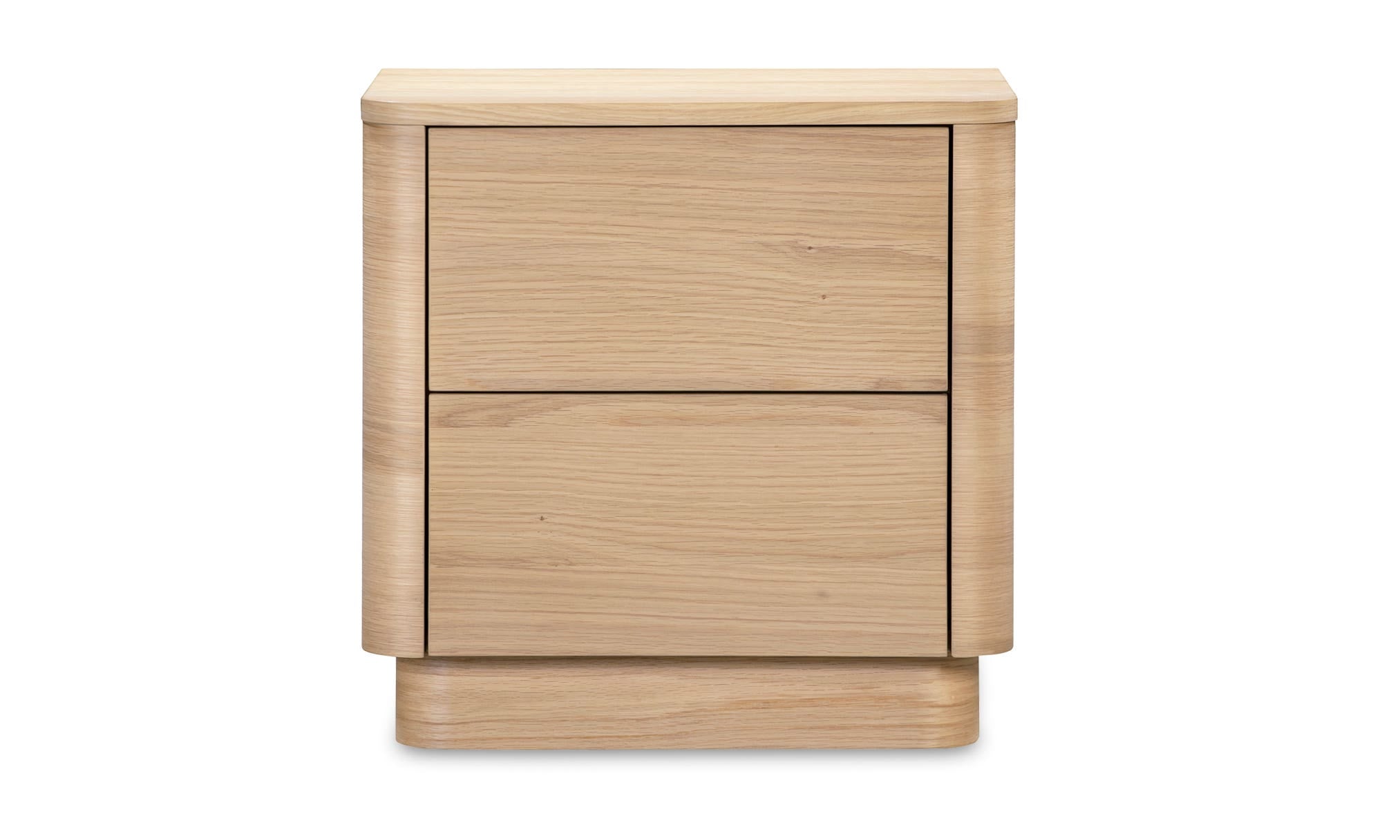 Round Off Tall Nightstand Natural Oak by Moe's Home Collection - view 5
