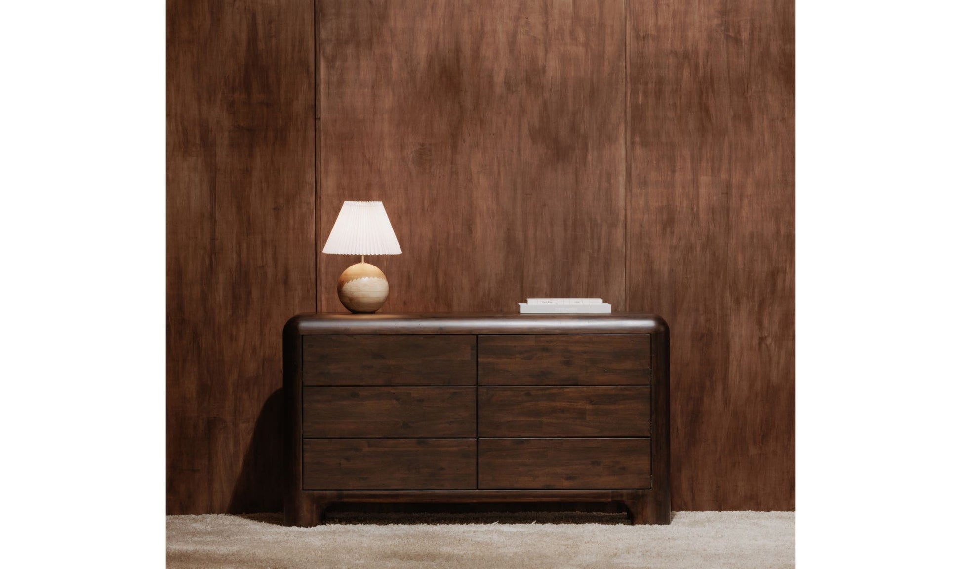 Rowan 6 Drawer Dresser Dark Brown by Moe's Home Collection - view 6