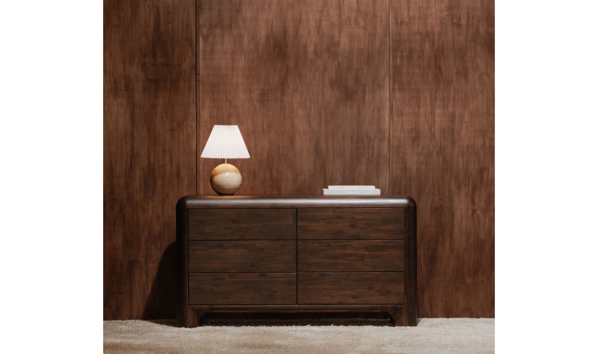 Rowan 6 Drawer Dresser Dark Brown by Moe's Home Collection - view 6