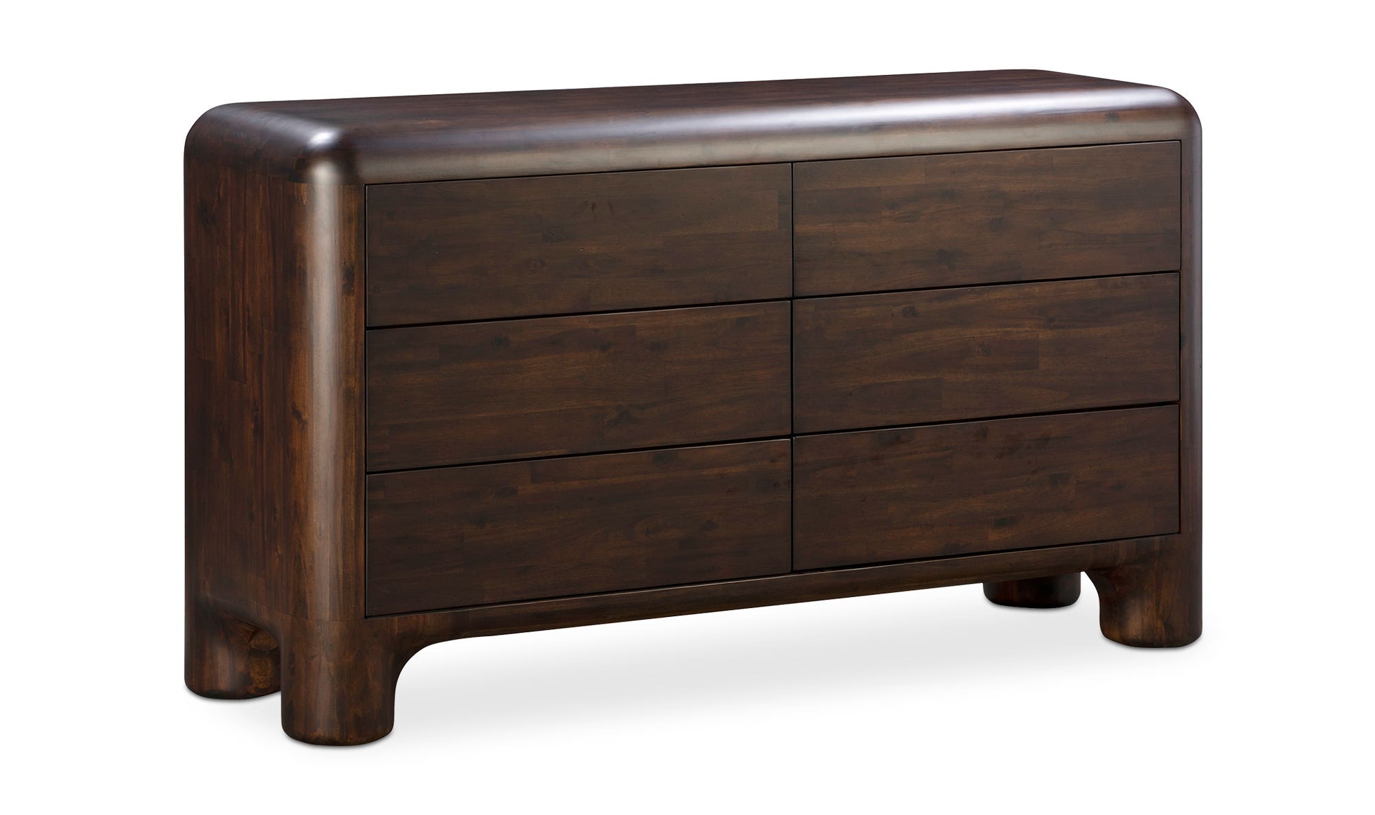 Rowan 6 Drawer Dresser Dark Brown by Moe's Home Collection - view 9