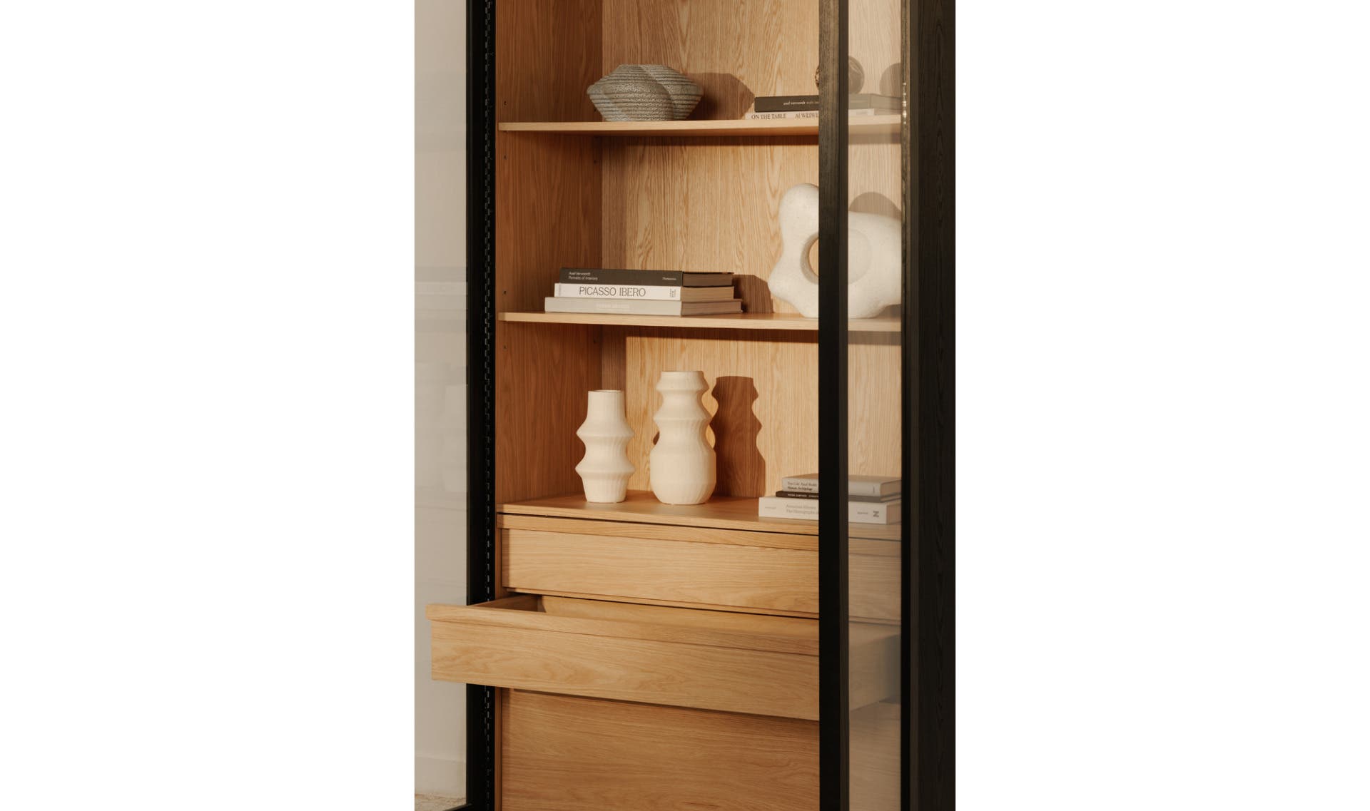 Charlotte Tall Cabinet Black by Moe's Home Collection - view 8