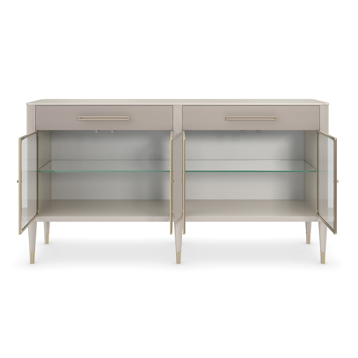 Love Interest Matte Pearl Sideboard 74" by Caracole - view 7