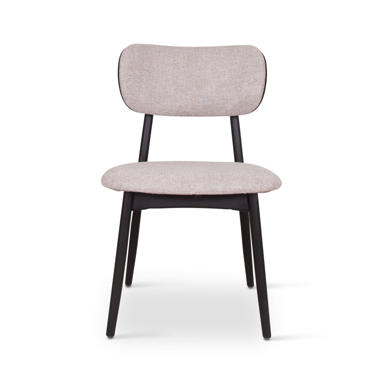 Modern Brazilian - Claudia Side Chair - Harvest Jute Upholstery - Ebano Frame