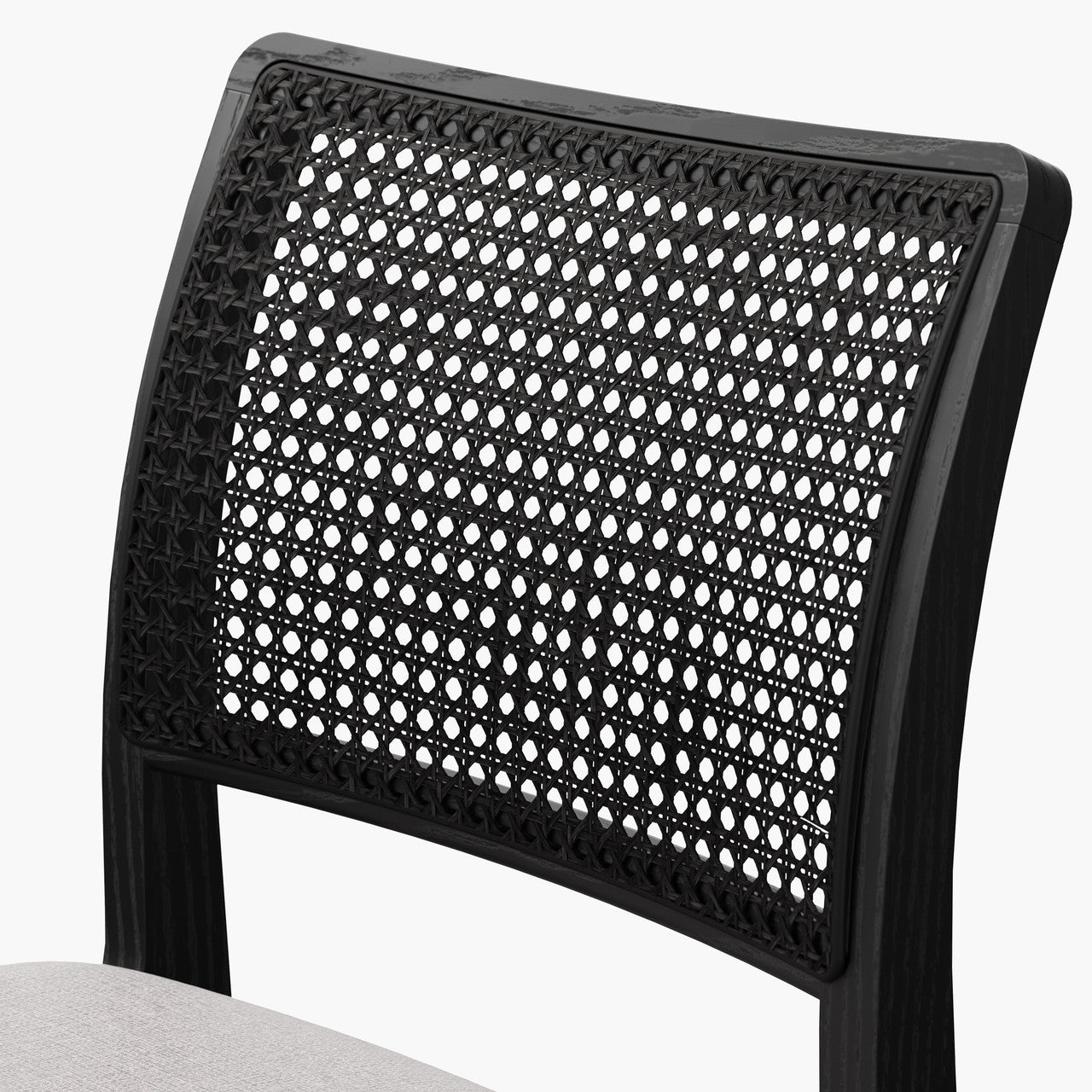 Modern Brazilian - Larissa Side Chair - Harvest Jute Upholstery - Ebano Frame