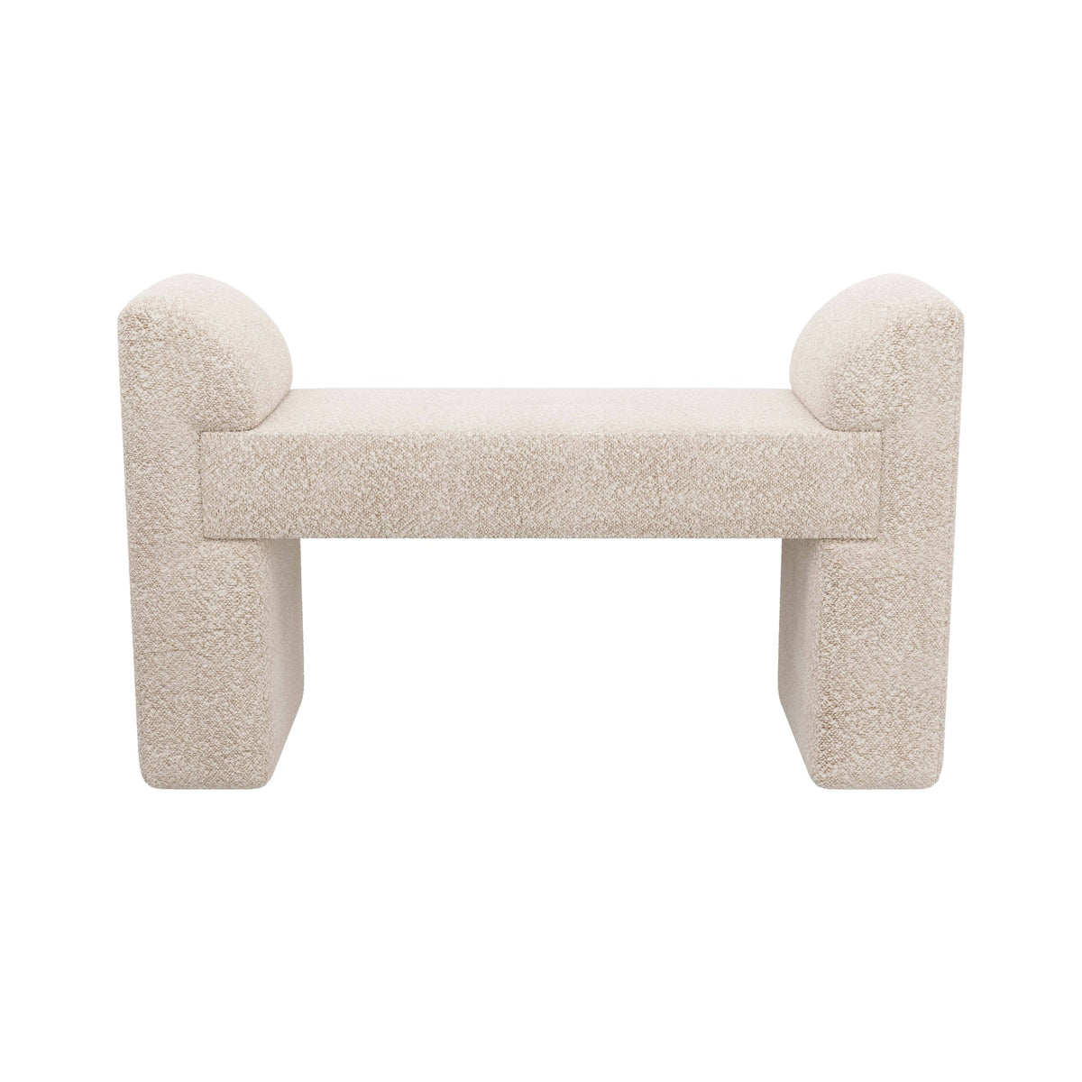 Windemere Bench Cream Sherpa by Arteriors - view 5