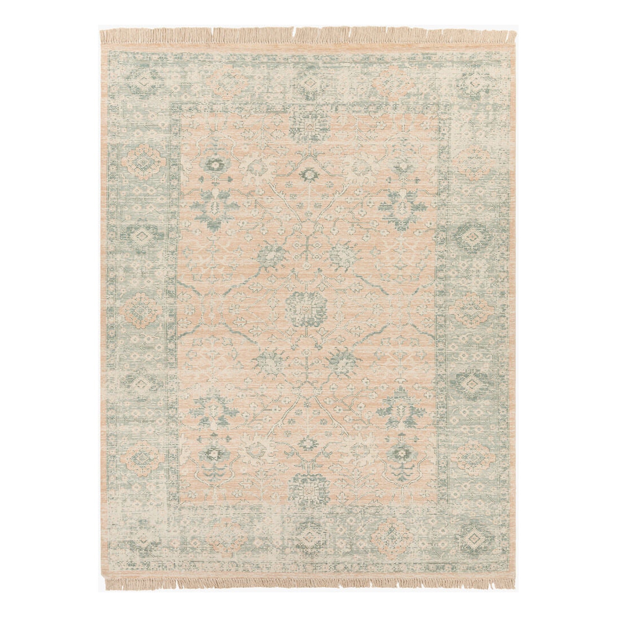 Zainab Camel/White Handmade Rug - 2' x 3'
