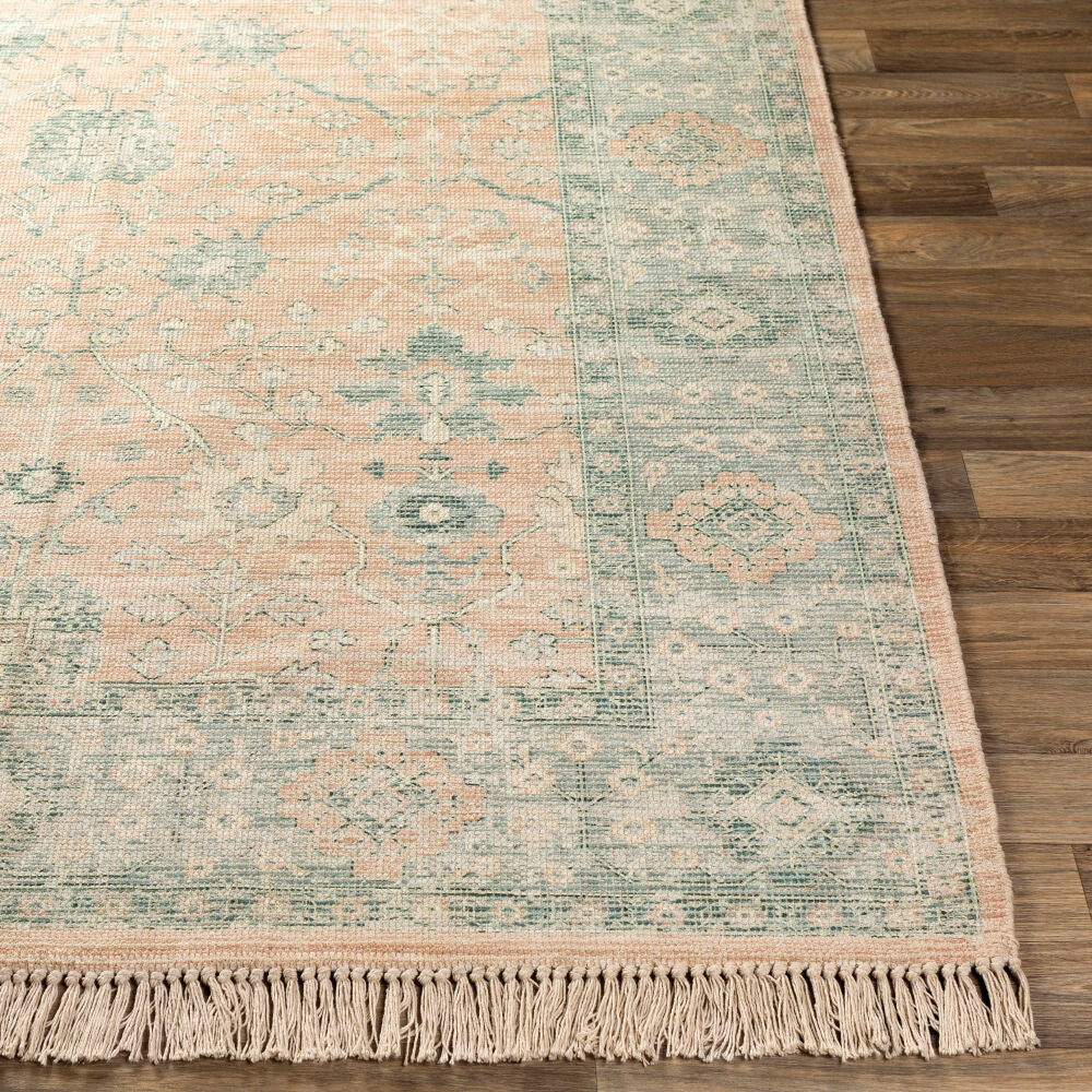 Zainab Camel/White Handmade Rug - front