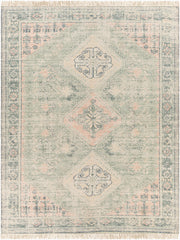 Zainab Dark Green/White Handmade Rug ZAI-2316 - 2' x 3'