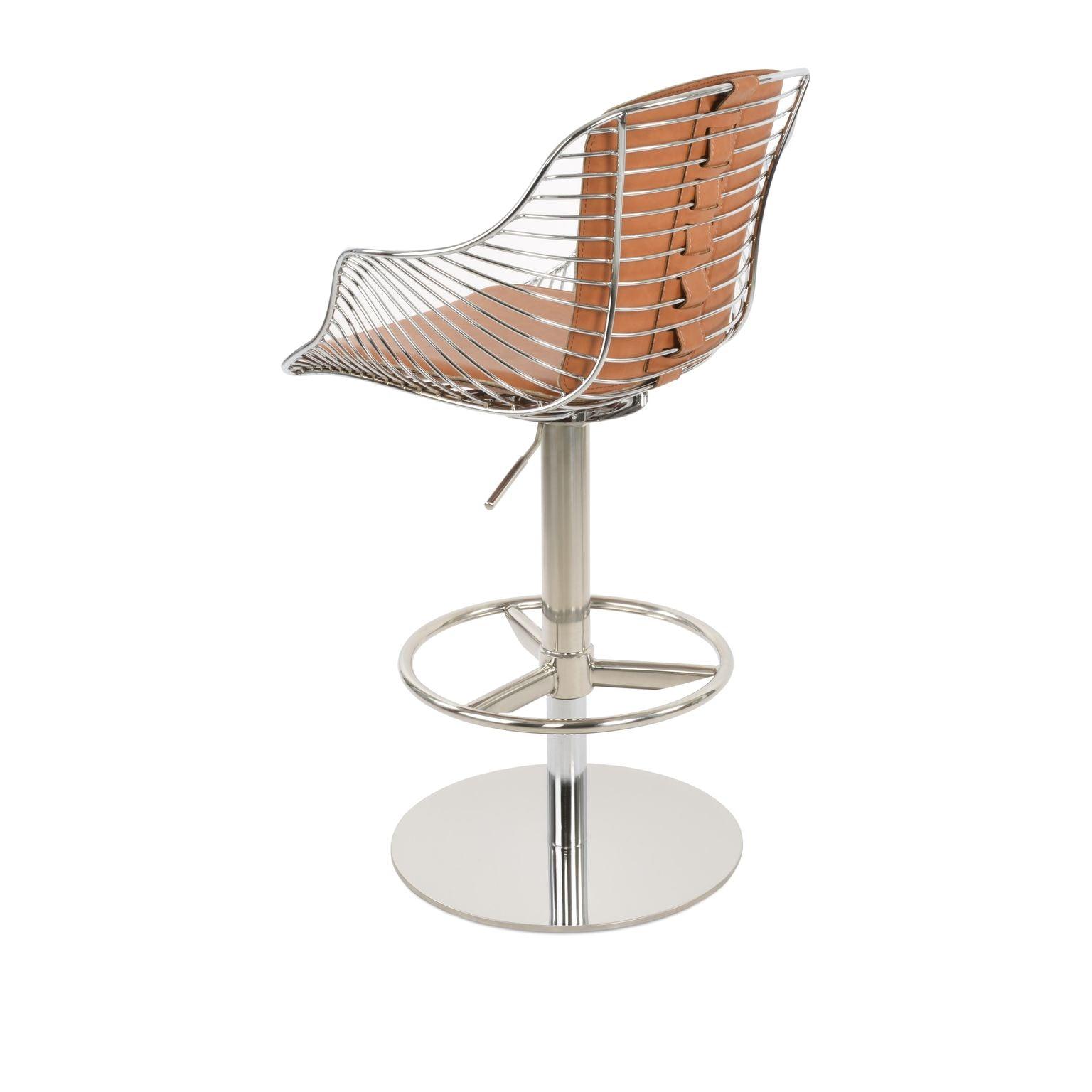 Zebra Arm Piston Stool