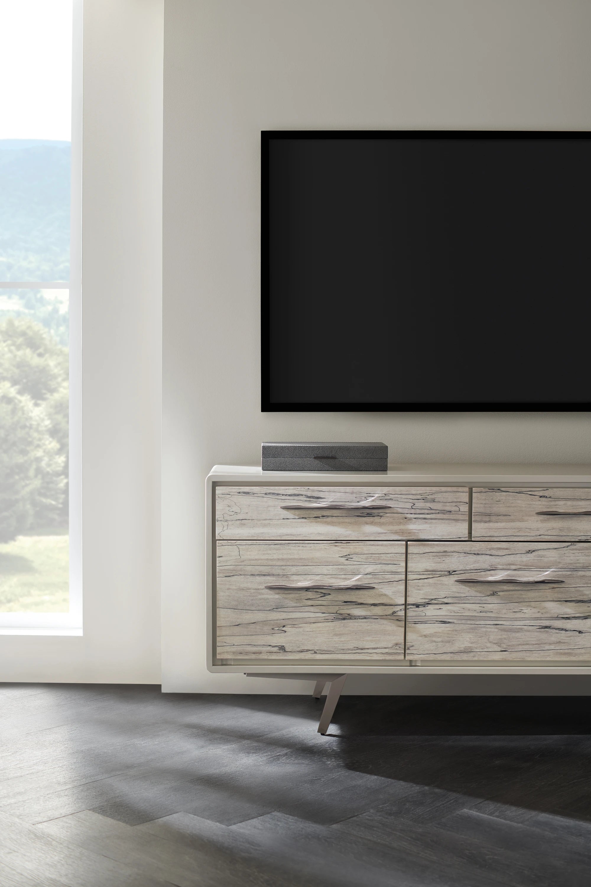 Highs and Lows Deep Bronze Sideboard 84" by Caracole - view 4