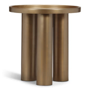 Eclat - Sofia Industrial End Table - Industrial Brass