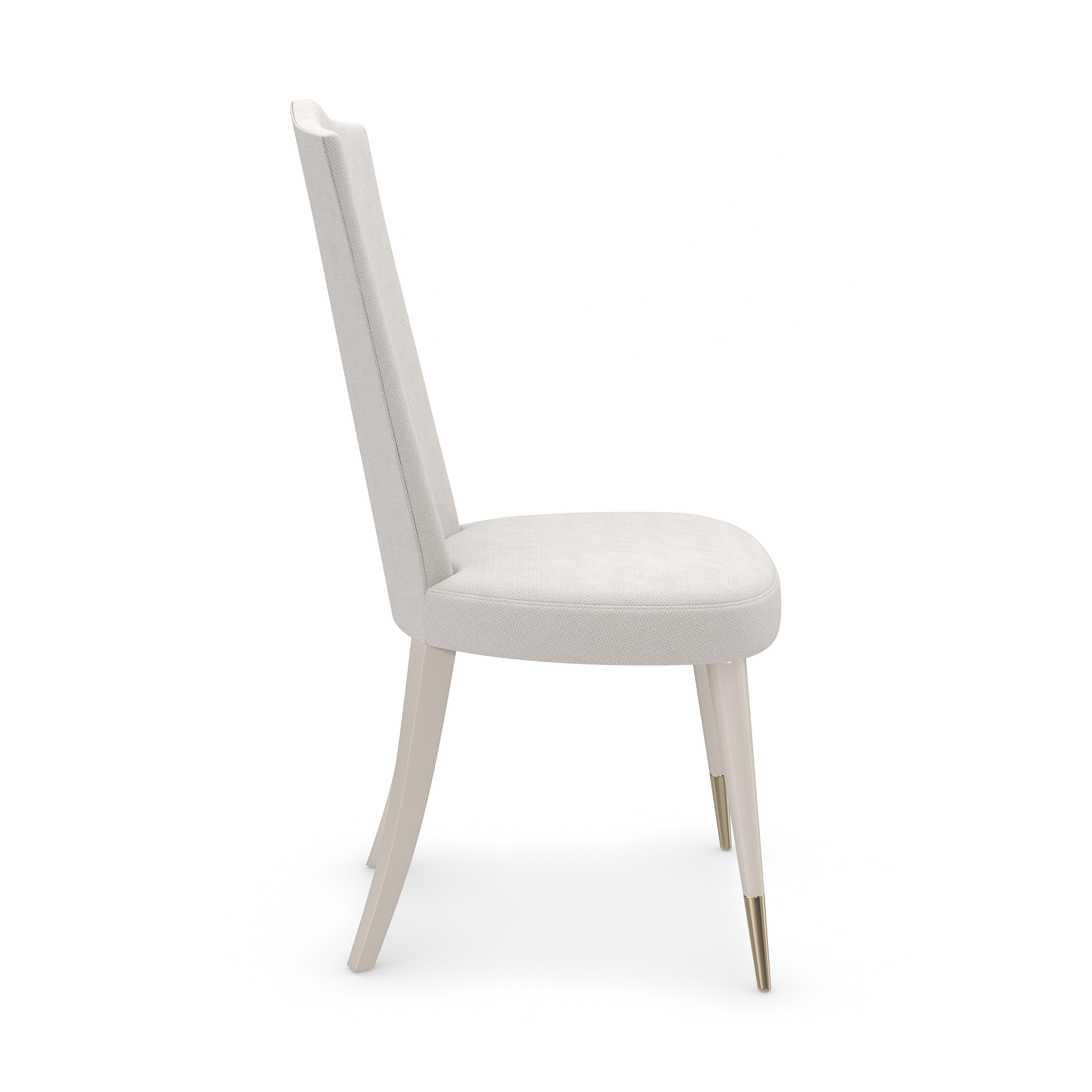 Cherub Side Chair Matte Pearl 19.50" by Caracole - view 4