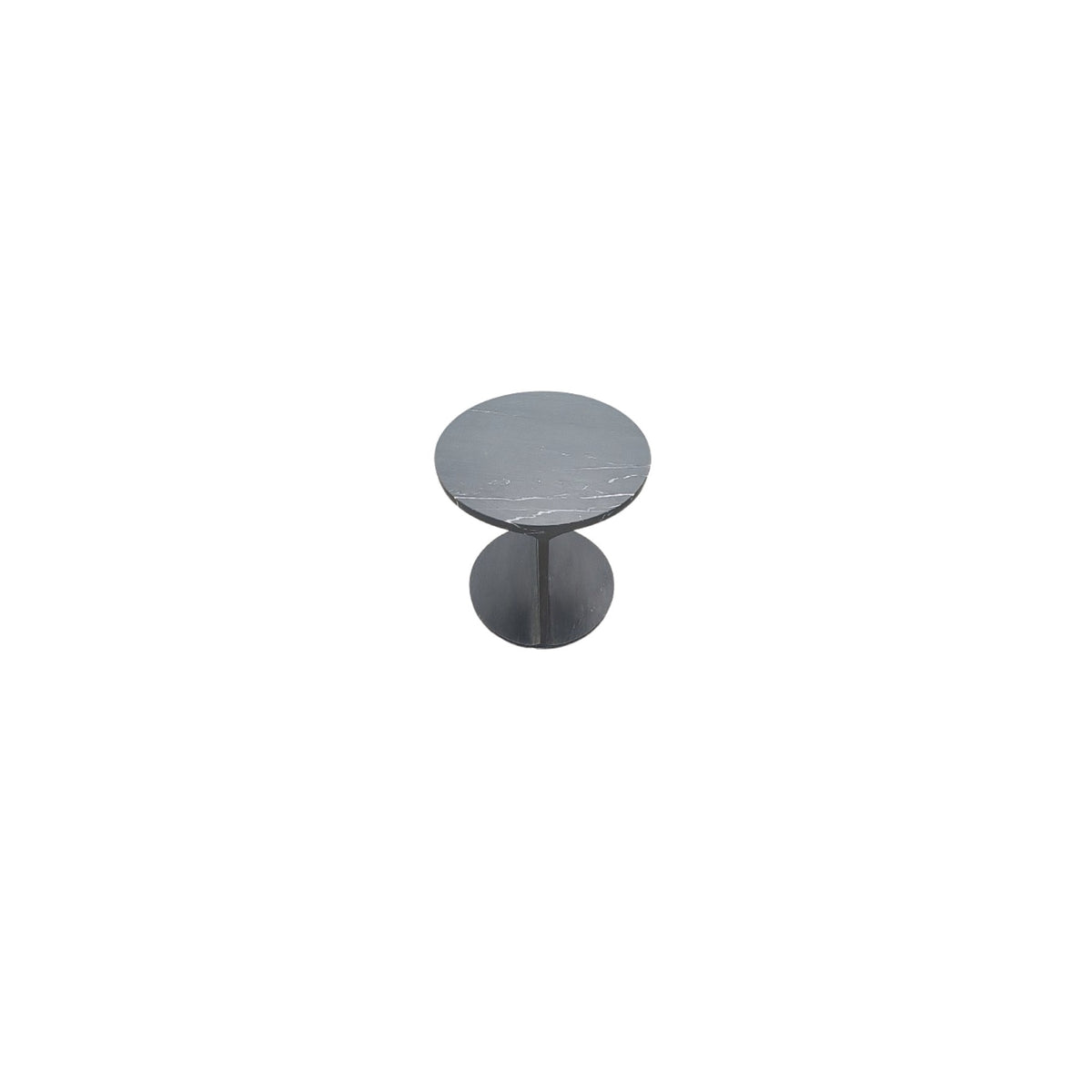 Forma Nero Black Marble Round Side Table