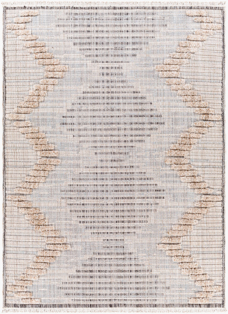 Zaragoza Charcoal/Medium Gray Machine Woven Rug ZRZ-2300 - 5'3" x 7'