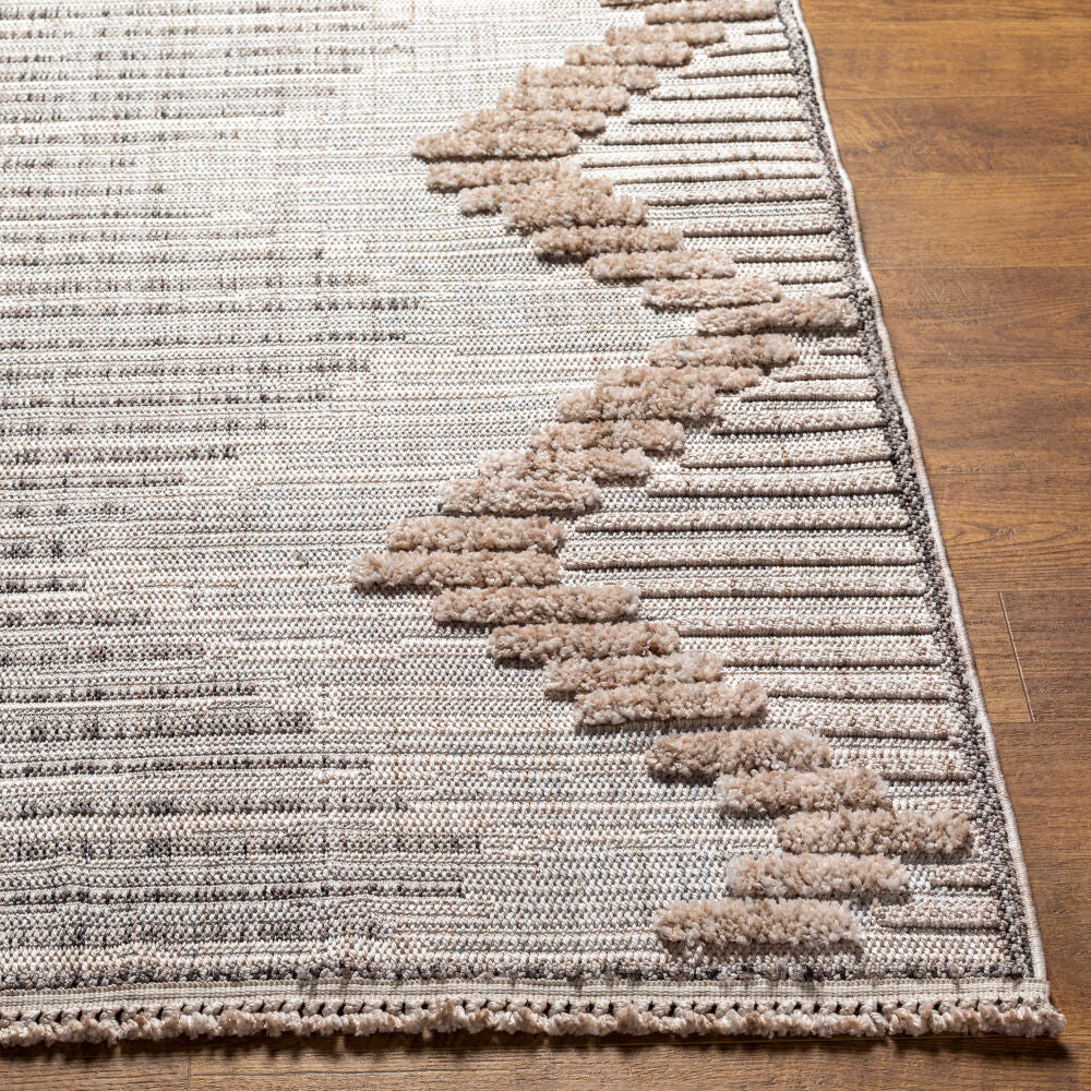 Zaragoza Charcoal/Medium Gray Machine Woven Rug ZRZ-2300 - front