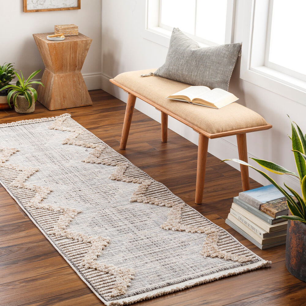 Zaragoza Charcoal/Medium Gray Machine Woven Rug ZRZ-2300 - roomscene