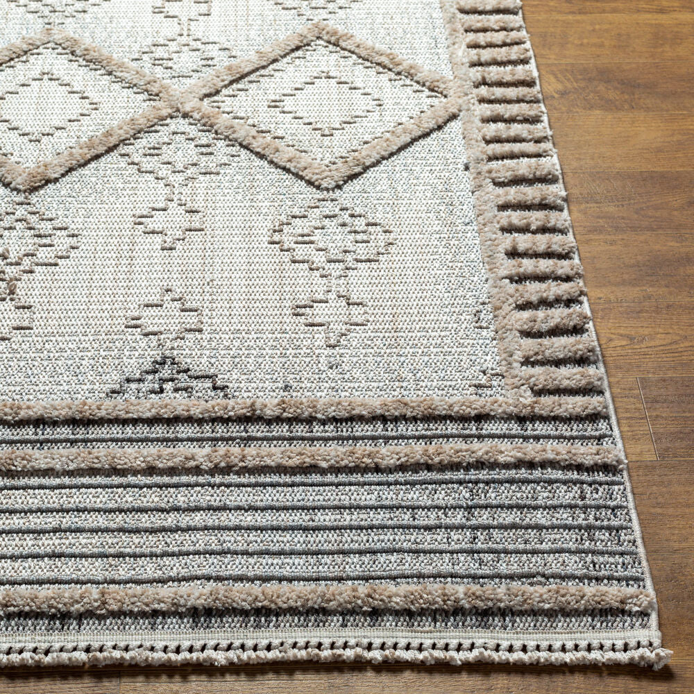 Zaragoza Charcoal/Medium Gray Machine Woven Rug ZRZ-2301 - front