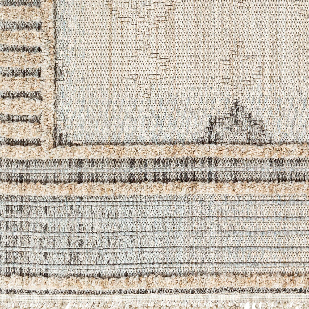 Zaragoza Charcoal/Medium Gray Machine Woven Rug ZRZ-2301 - swatch