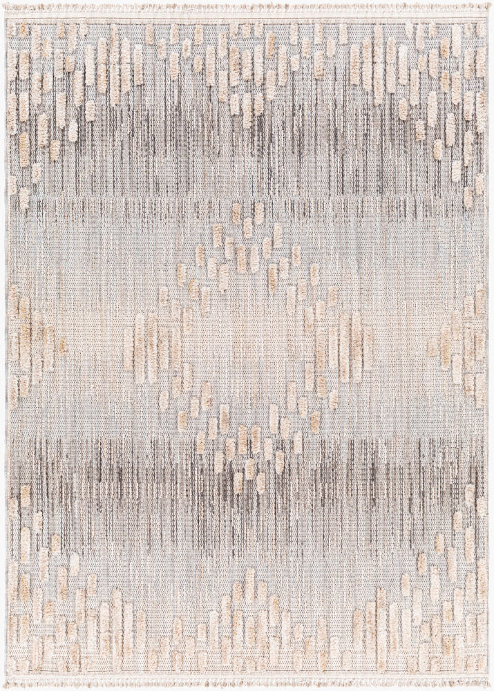 Zaragoza Charcoal/Medium Gray Machine Woven Rug ZRZ-2303 - 5'3" x 7'