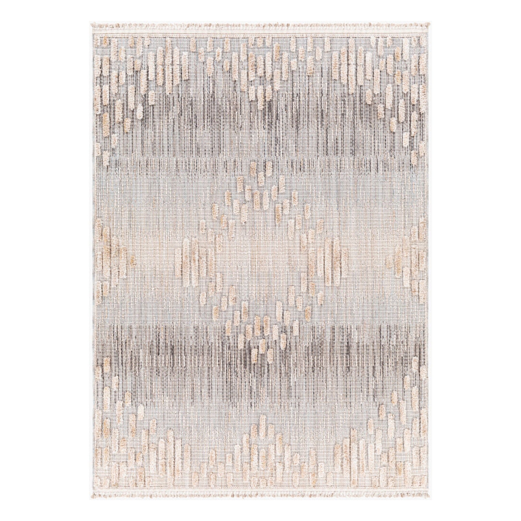 Zaragoza Charcoal/Medium Gray Machine Woven Rug ZRZ-2303 - 5'3" x 7'