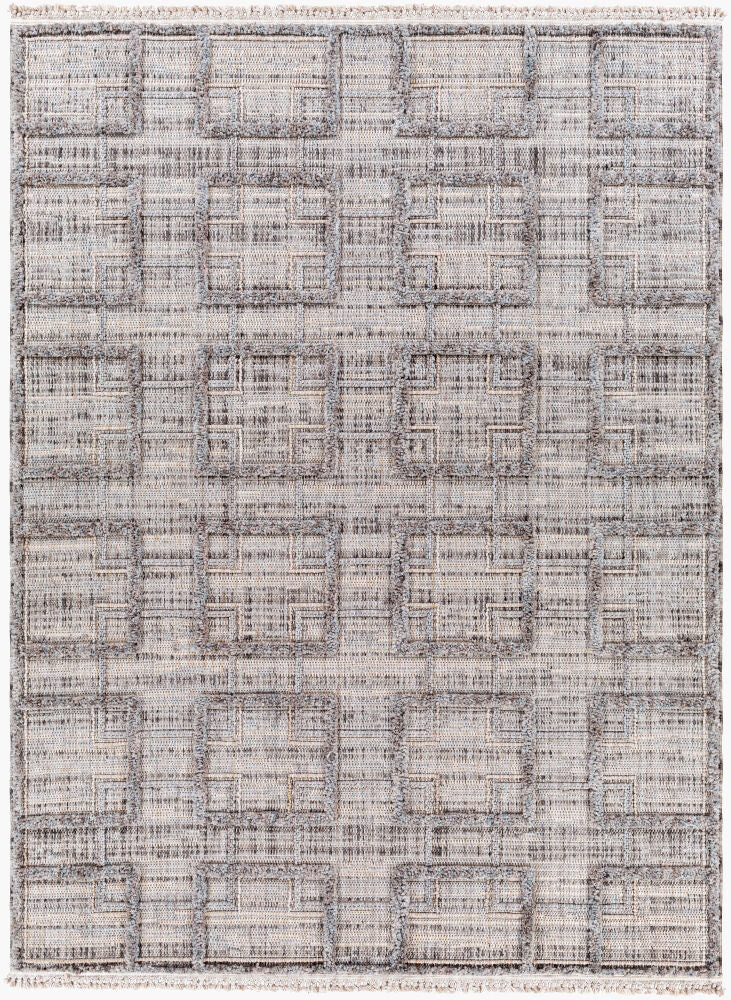 Zaragoza Charcoal/Medium Gray Machine Woven Rug ZRZ-2314 - 5'3" x 7'