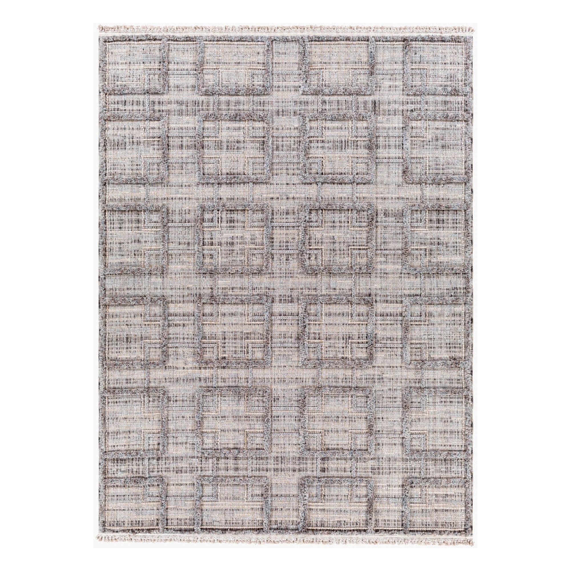 Zaragoza Charcoal/Medium Gray Machine Woven Rug ZRZ-2314 - 5'3" x 7'