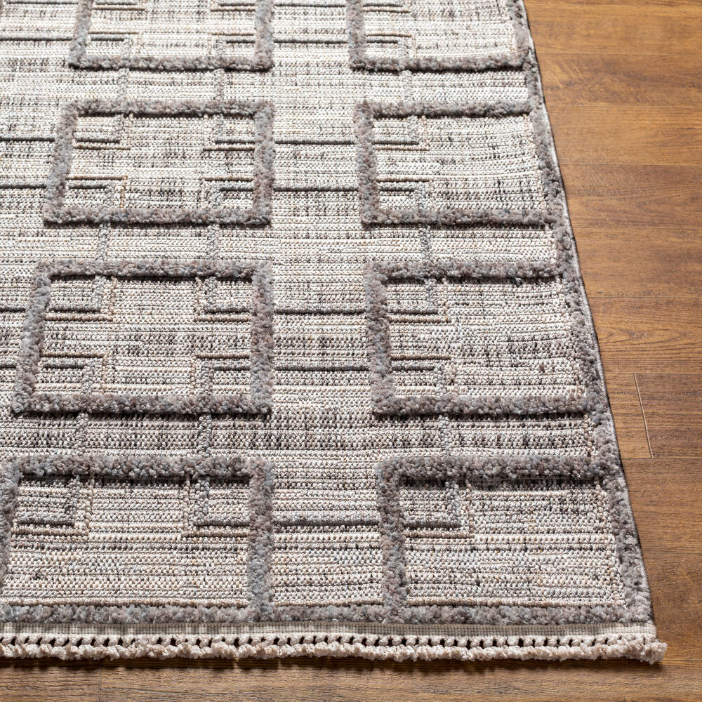 Zaragoza Charcoal/Medium Gray Machine Woven Rug ZRZ-2314 - front