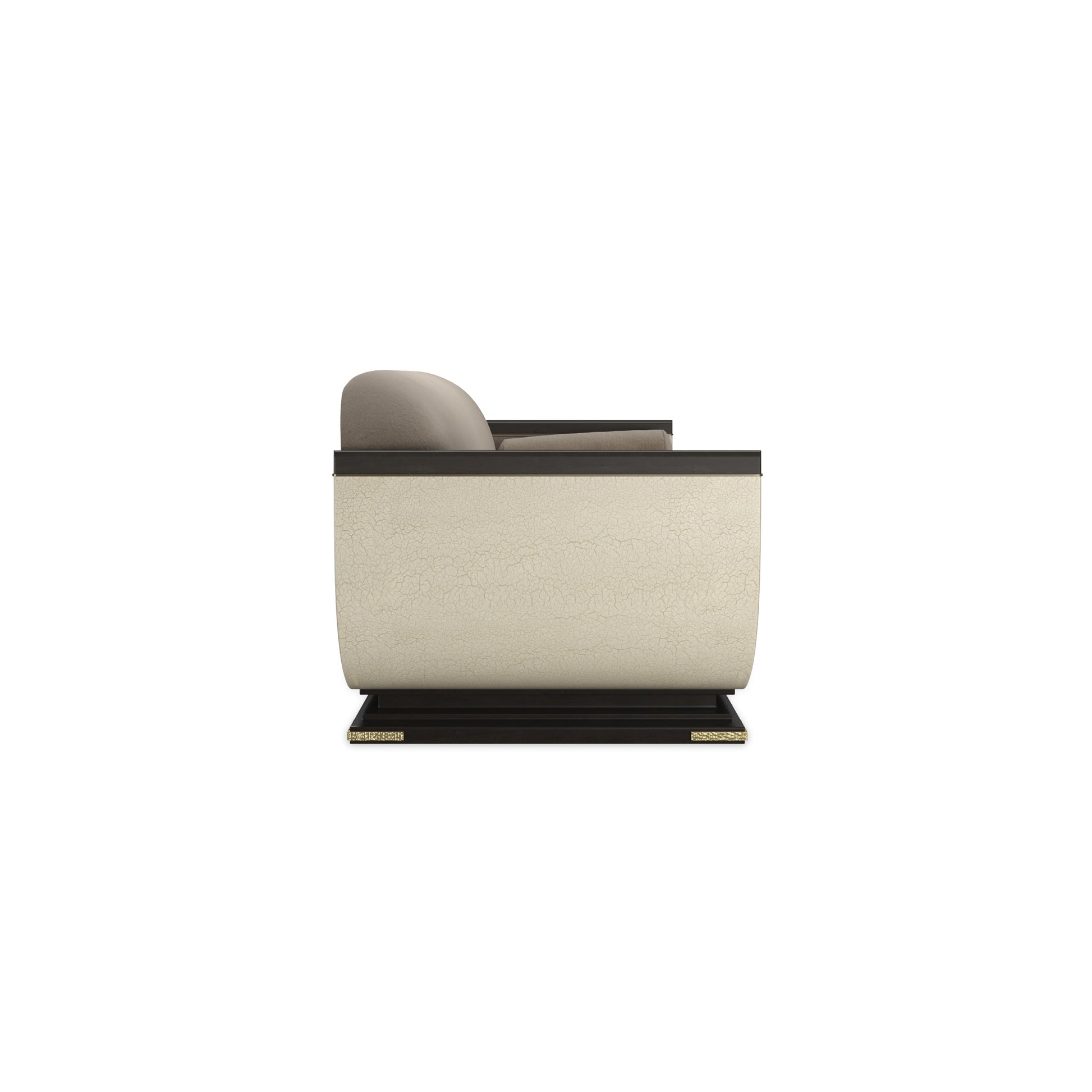 Helena Sofa Brushed Gold 88" by Caracole - view 4