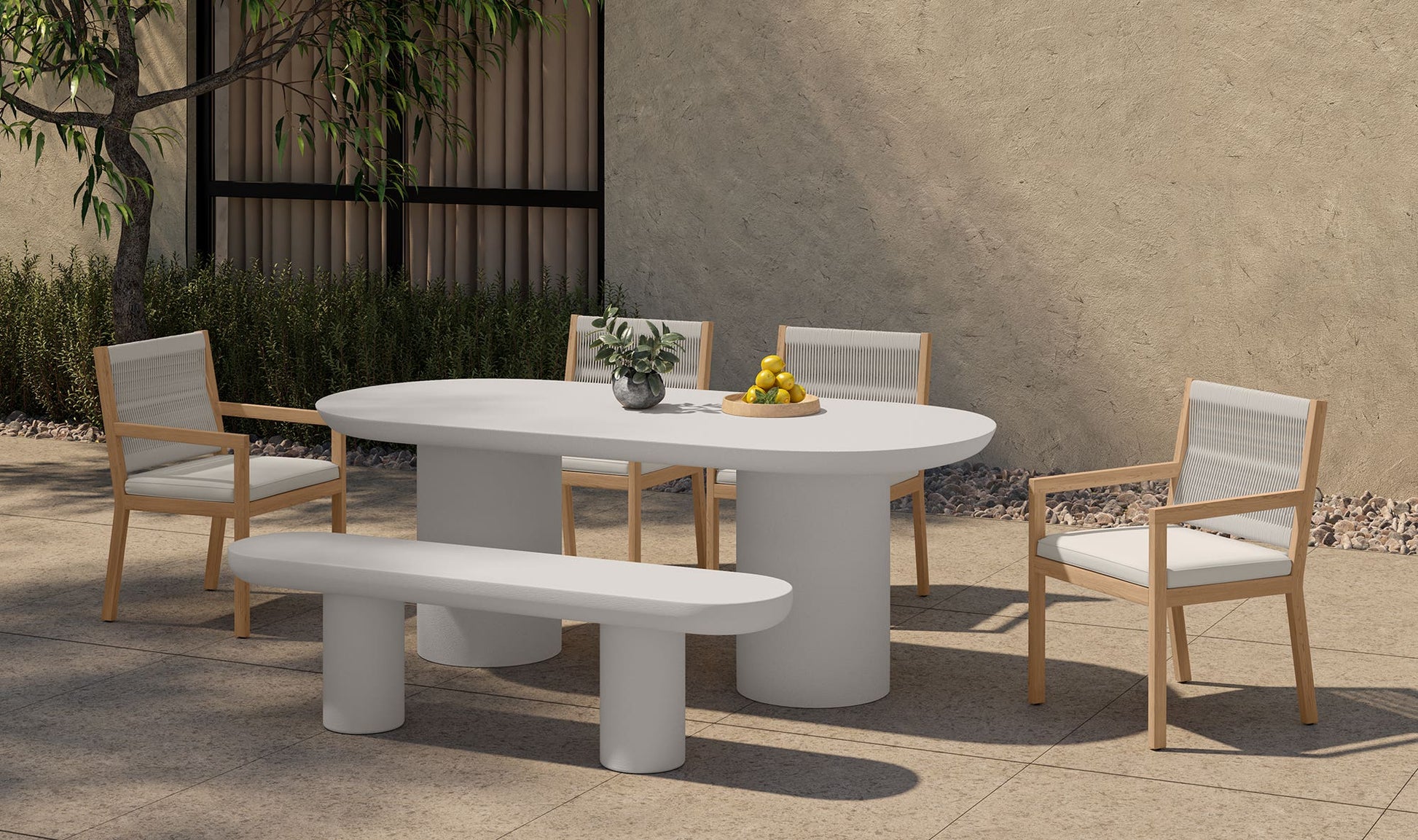 Rocca Dining Table Cream by Moe's Home Collection - view 7