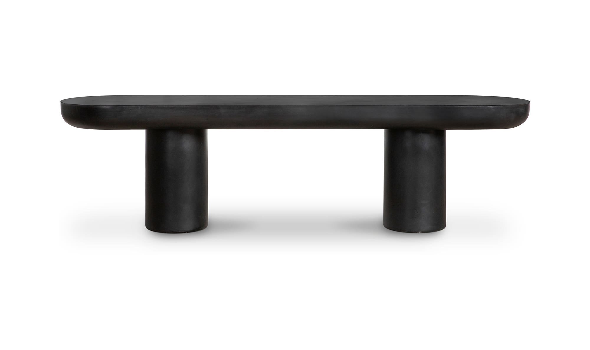 Rocca Bench Black by Moe's Home Collection - view 7