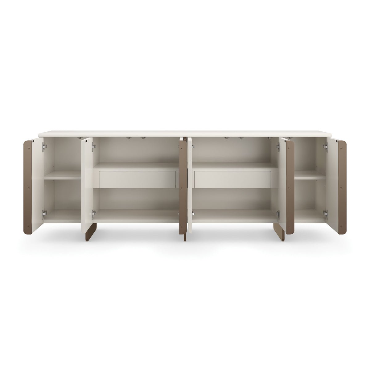 Emphasis Credenza Almost White 86.25" by Caracole - view 7