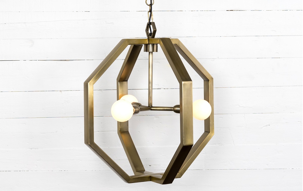 Cooper Industrial Antique Brass Chandelier